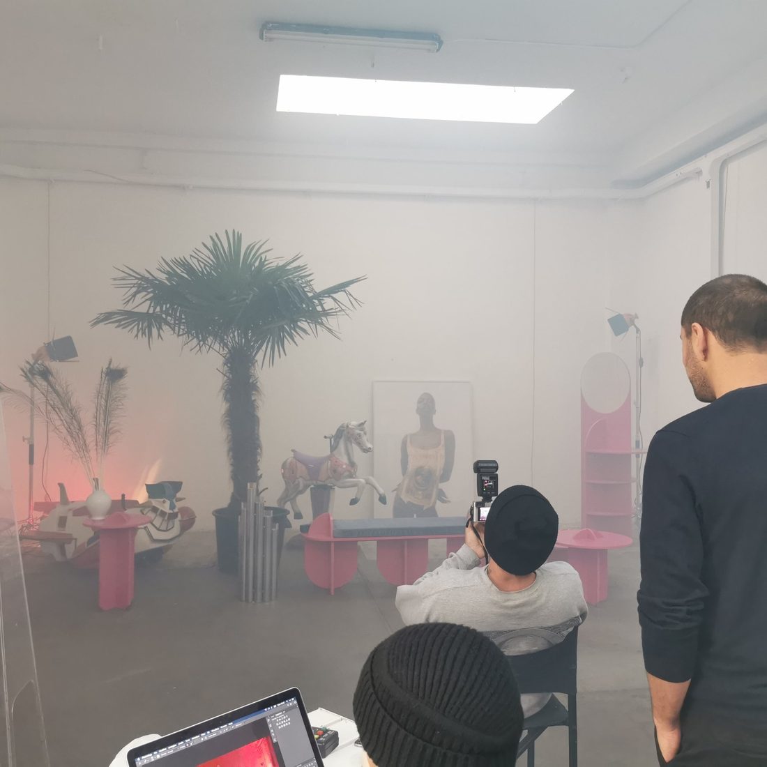 The red room, backstage